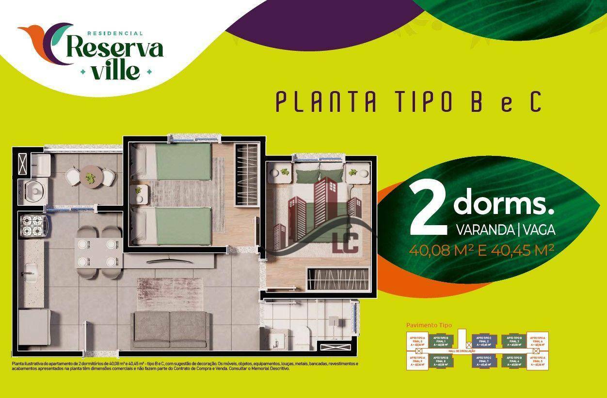 Apartamento à venda com 2 quartos, 54m² - Foto 27