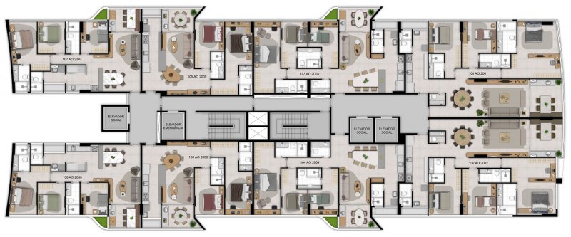 Apartamento à venda com 3 quartos, 100m² - Foto 26