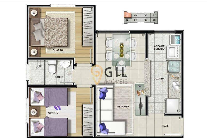 Apartamento à venda com 2 quartos, 47m² - Foto 25