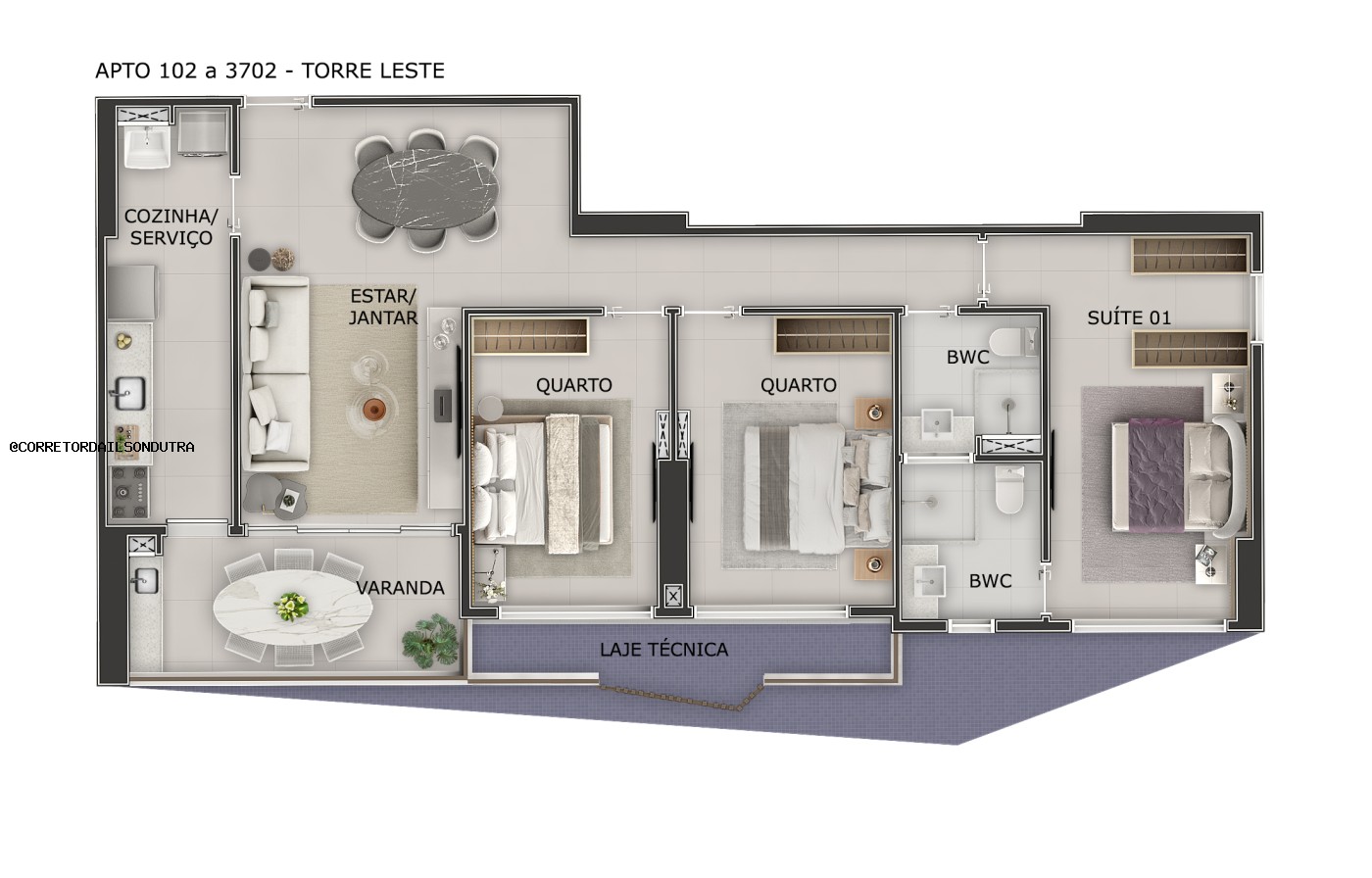 Apartamento à venda com 3 quartos, 96m² - Foto 24
