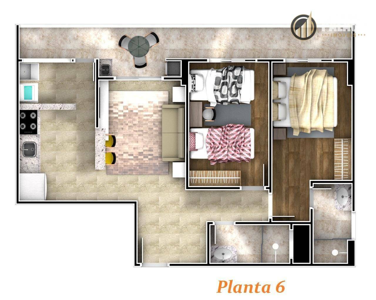 Apartamento à venda com 2 quartos, 73m² - Foto 59