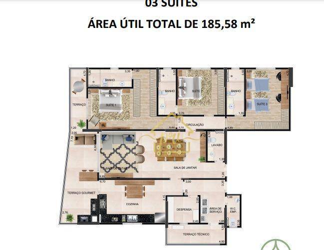 Apartamento à venda com 3 quartos, 166m² - Foto 27