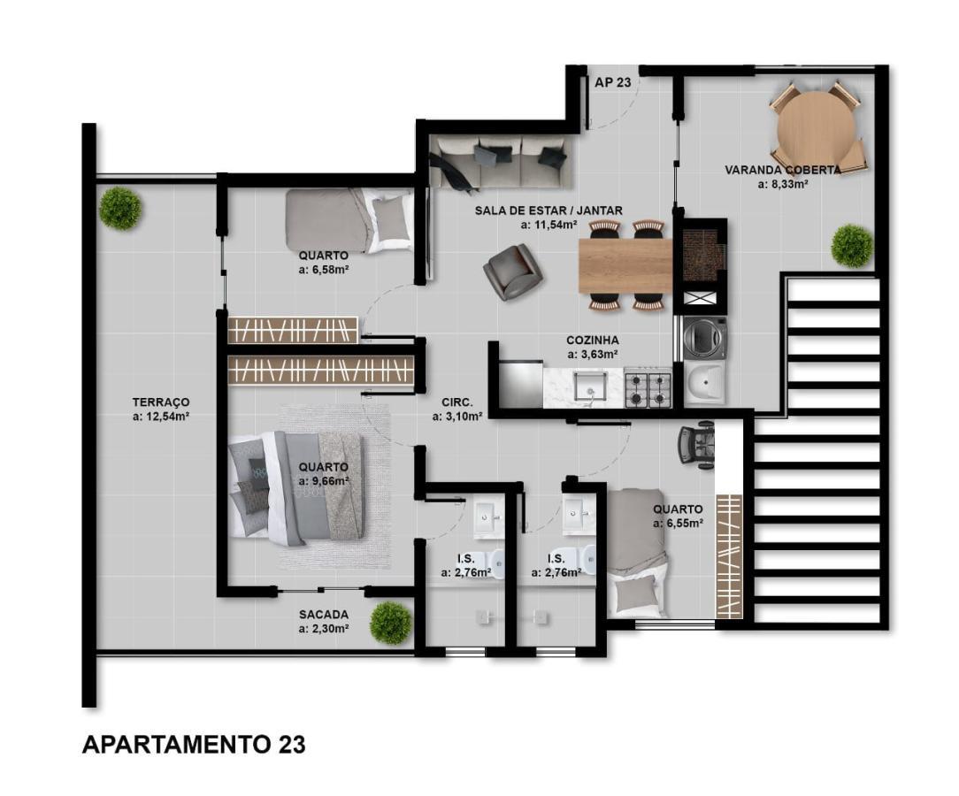 Apartamento à venda com 3 quartos, 63m² - Foto 11