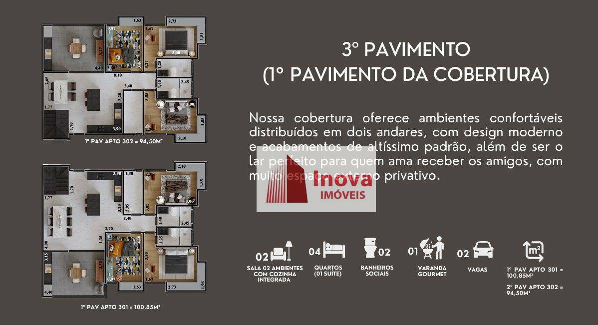 Cobertura à venda com 4 quartos, 190m² - Foto 6