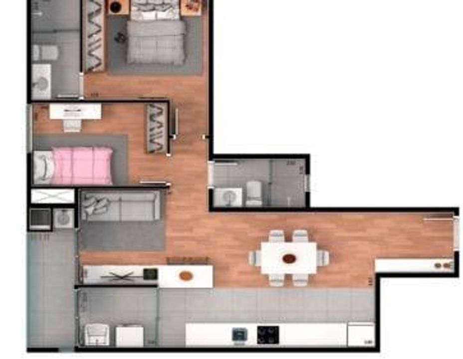 Apartamento à venda com 3 quartos, 66m² - Foto 8