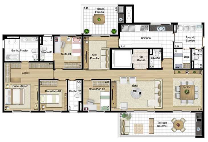 Apartamento à venda com 4 quartos, 365m² - Foto 6