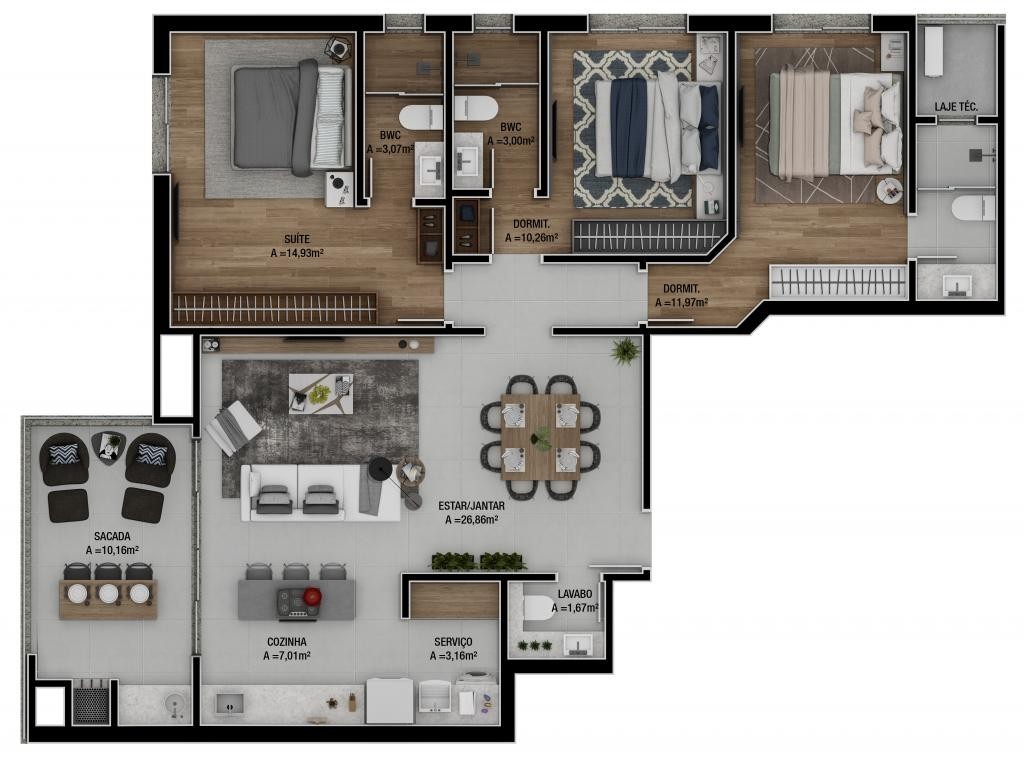 Apartamento à venda com 4 quartos, 98m² - Foto 24