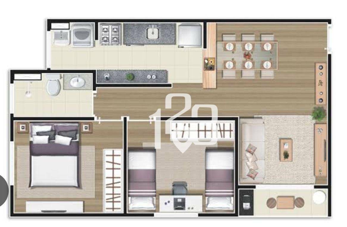 Apartamento à venda com 2 quartos, 50m² - Foto 7