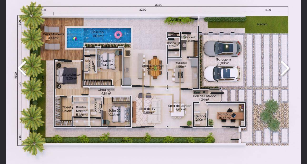 Casa de Condomínio, 4 quartos - Foto 2