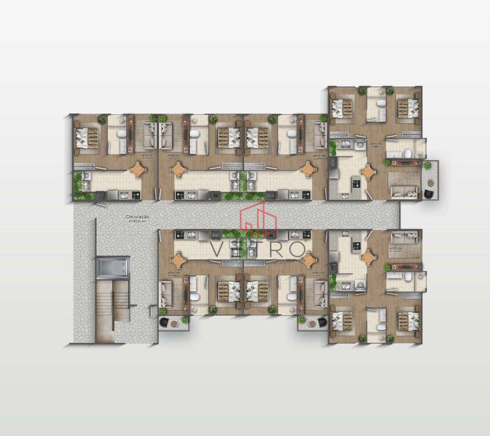 Apartamento, 1 quarto, 56 m² - Foto 2