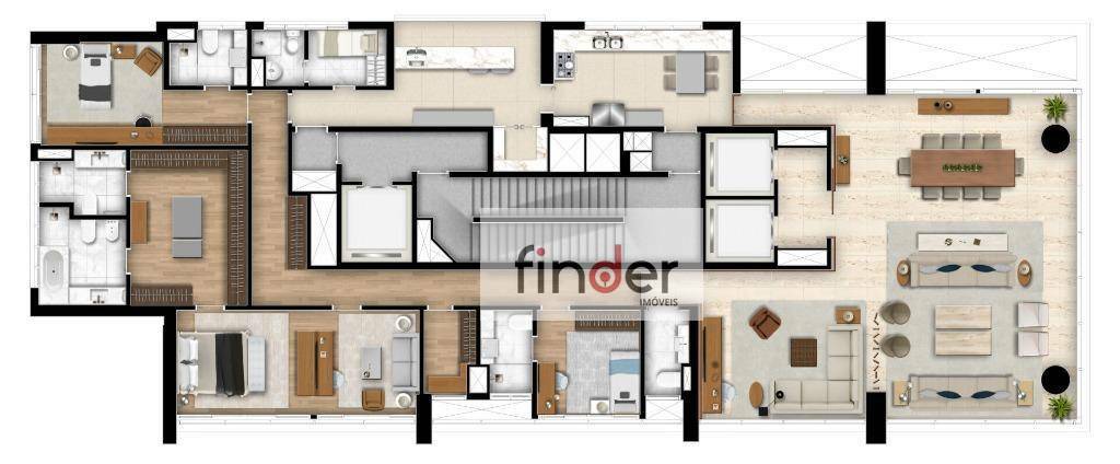 Apartamento à venda com 4 quartos, 314m² - Foto 11