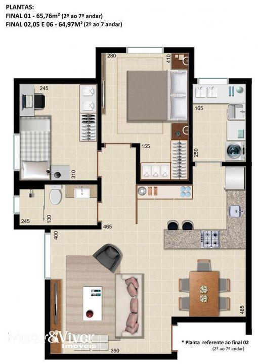 Apartamento à venda com 2 quartos, 69m² - Foto 21