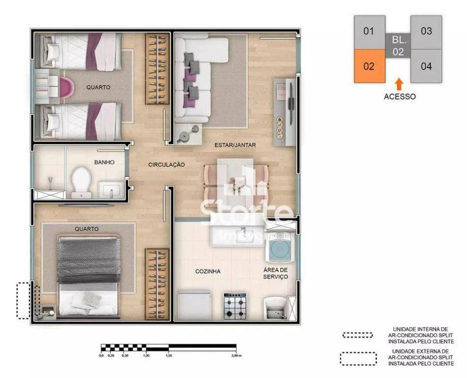 Apartamento à venda com 2 quartos, 39m² - Foto 24