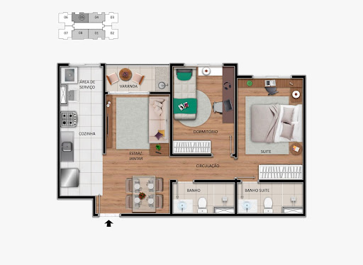 Apartamento à venda com 2 quartos, 55m² - Foto 16