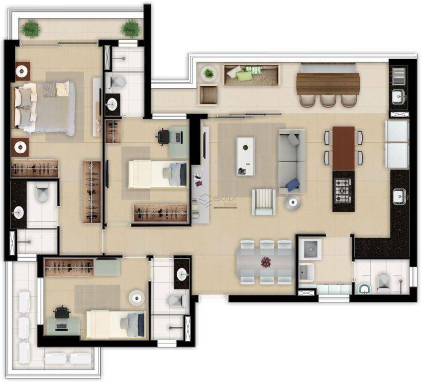 Apartamento à venda com 3 quartos, 95m² - Foto 48