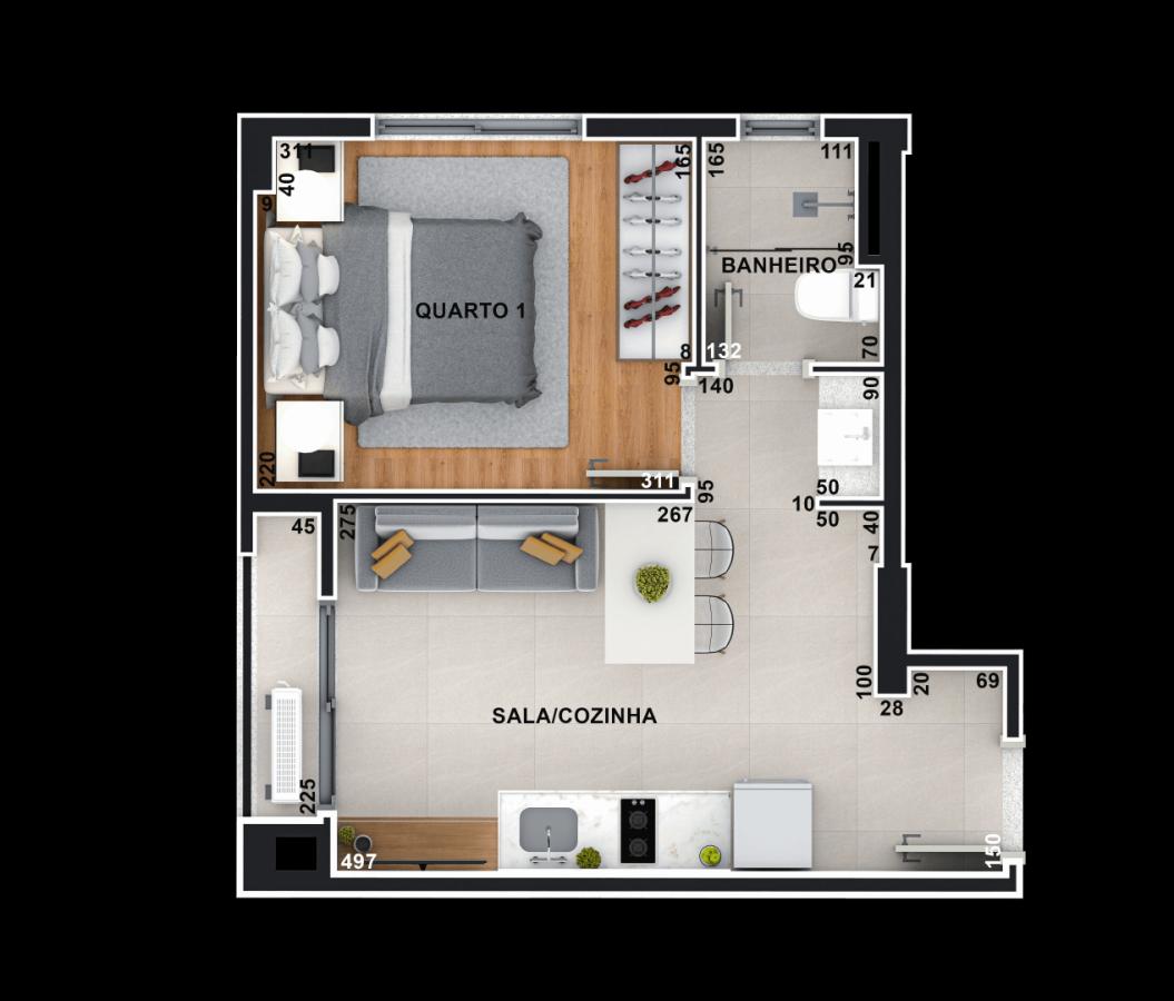 Apartamento à venda com 1 quarto, 24m² - Foto 15