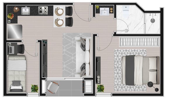 Apartamento à venda com 2 quartos, 355m² - Foto 12