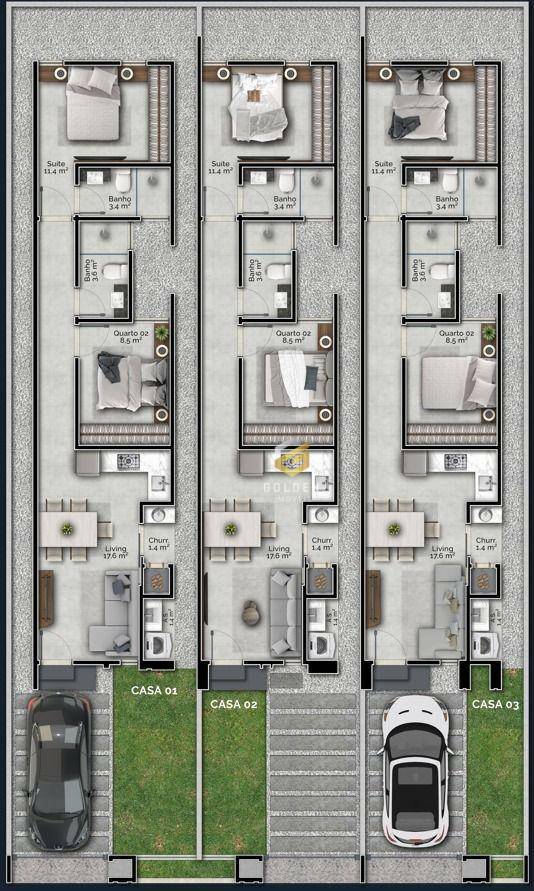 Casa de Condomínio à venda com 3 quartos, 91m² - Foto 6