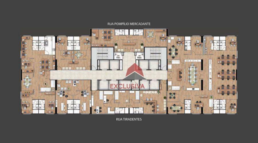 Conjunto Comercial-Sala para alugar, 232m² - Foto 15