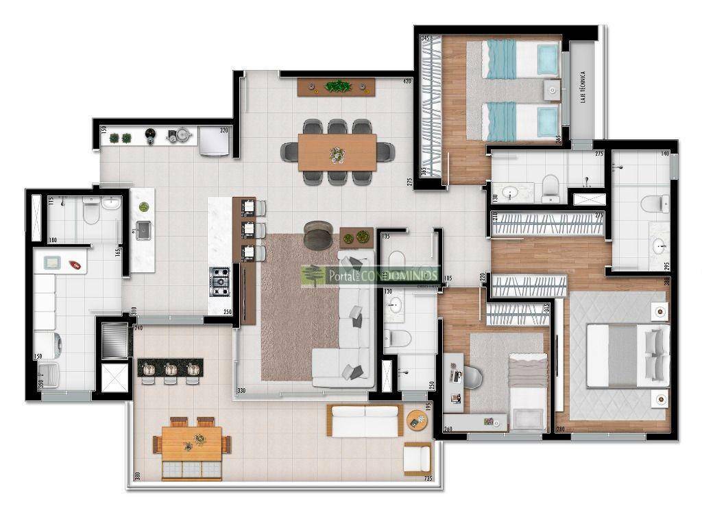 Apartamento à venda com 3 quartos, 141m² - Foto 14