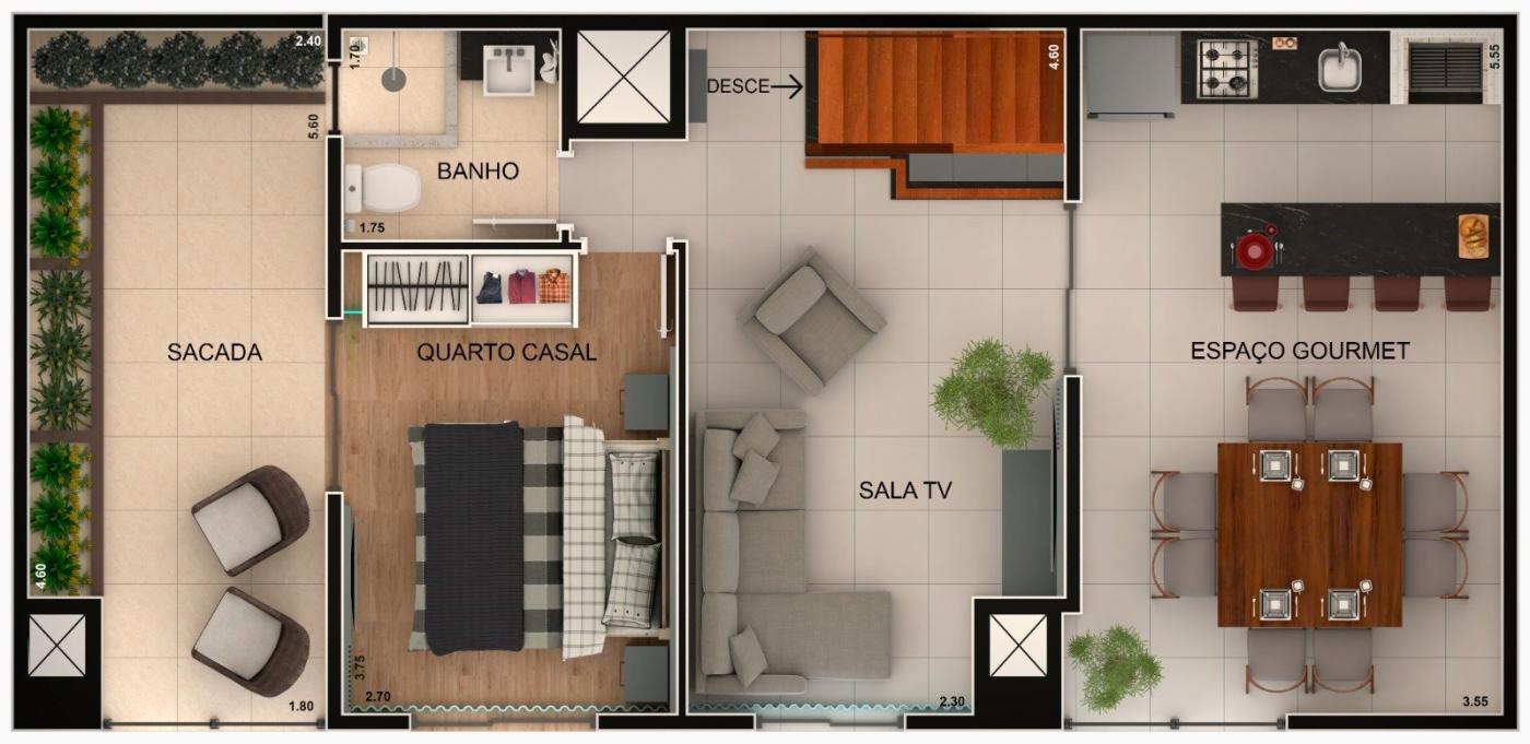 Cobertura à venda com 3 quartos, 121m² - Foto 4