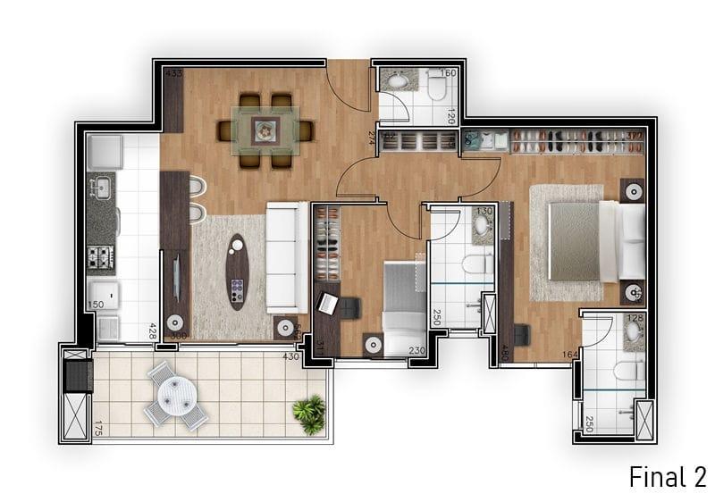 Apartamento à venda com 3 quartos, 99m² - Foto 14