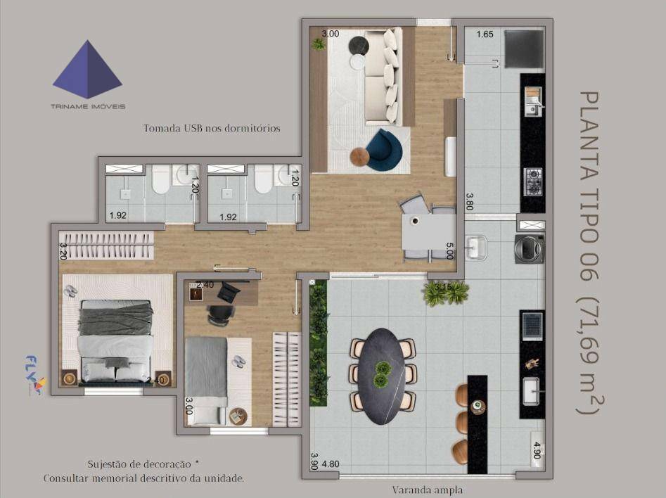 Apartamento à venda com 2 quartos, 70m² - Foto 17