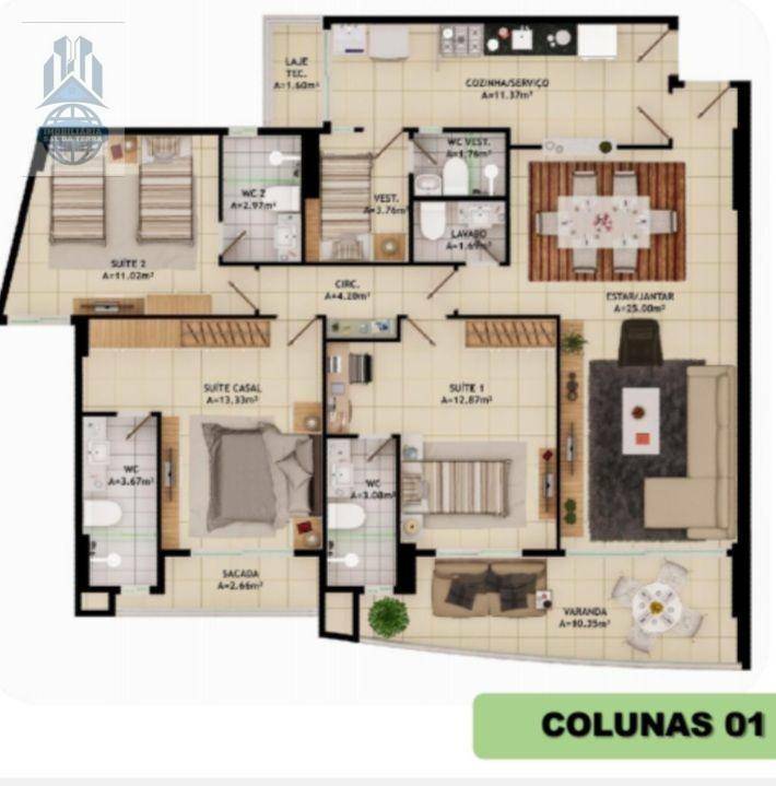 Apartamento à venda com 3 quartos, 119m² - Foto 17