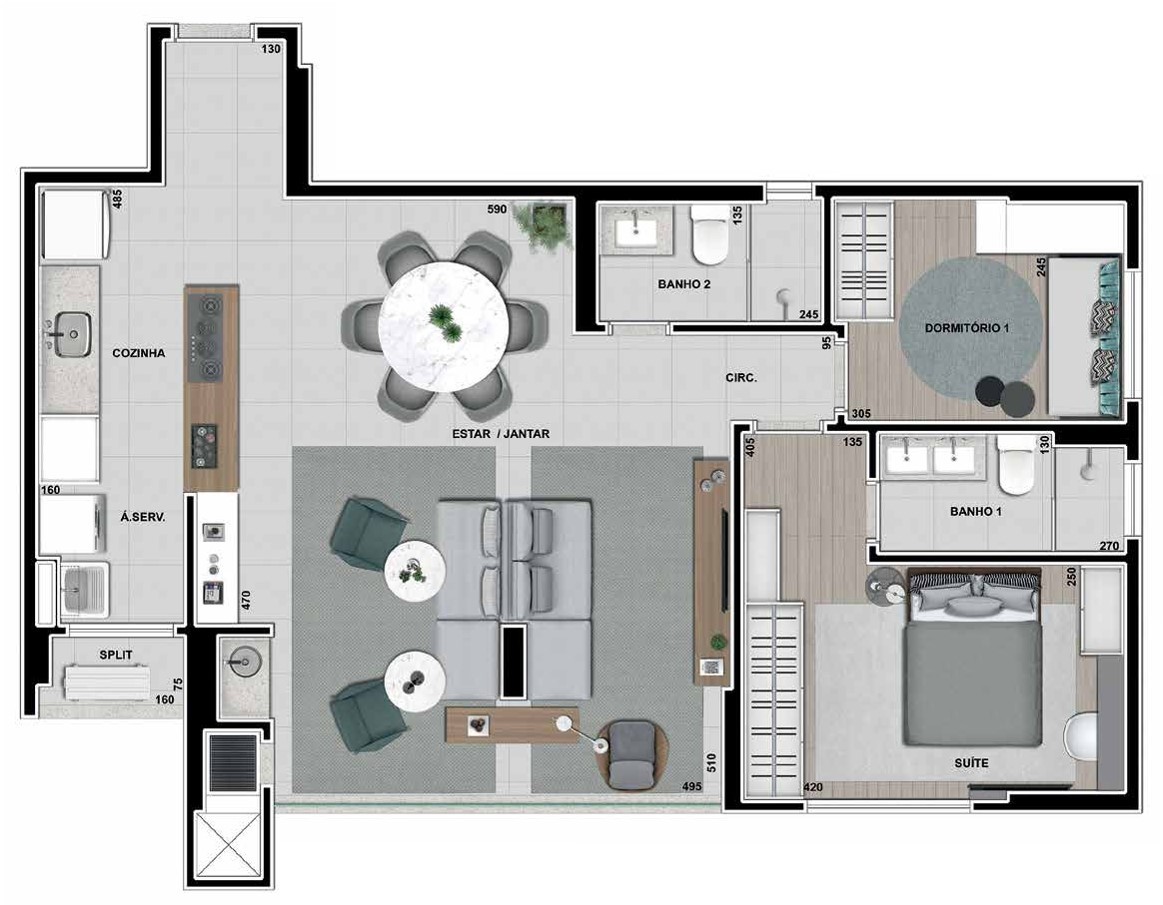 Apartamento, 2 quartos, 87 m² - Foto 12