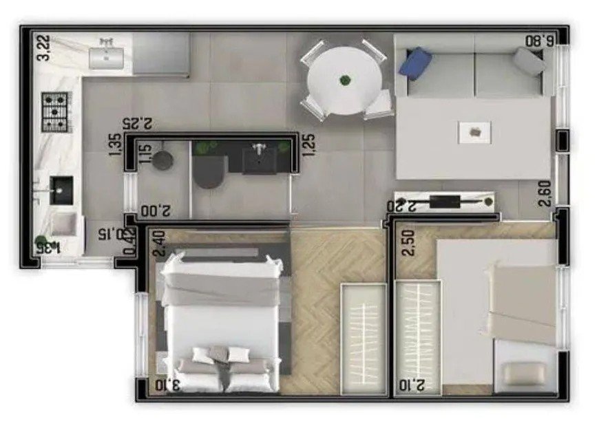 Apartamento à venda com 2 quartos, 36m² - Foto 12