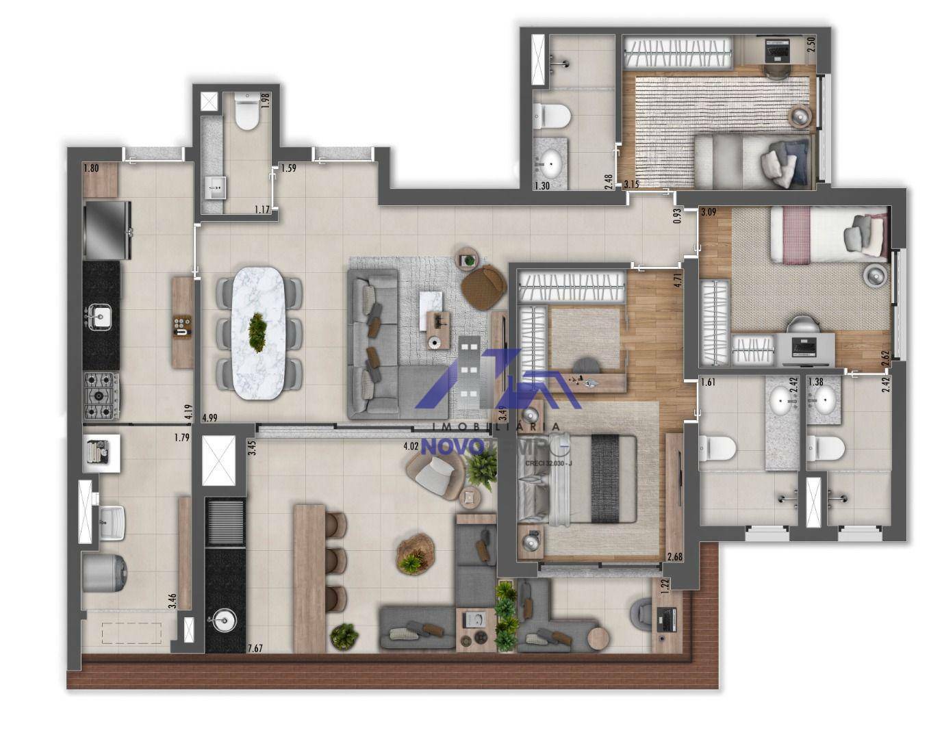 Apartamento à venda com 3 quartos, 113m² - Foto 18