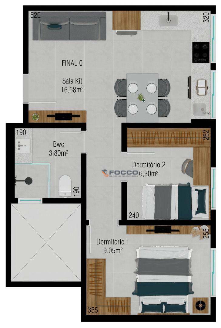 Apartamento à venda com 2 quartos, 43m² - Foto 31