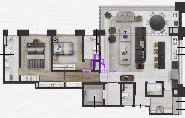 Apartamento à venda com 2 quartos, 135m² - Foto 23