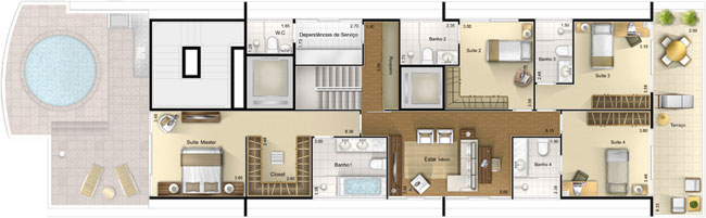 Apartamento à venda com 4 quartos, 221m² - Foto 3