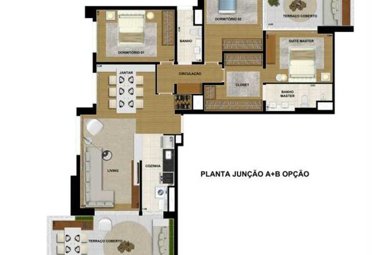 Apartamento à venda com 3 quartos, 173m² - Foto 2