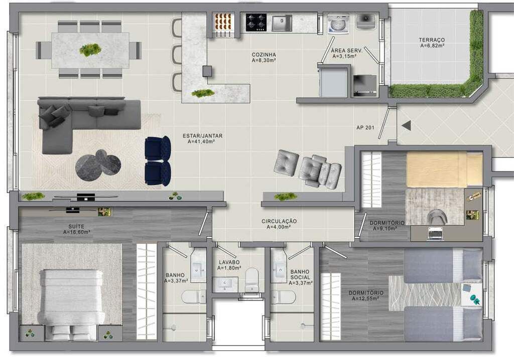 Cobertura à venda com 3 quartos, 243m² - Foto 5