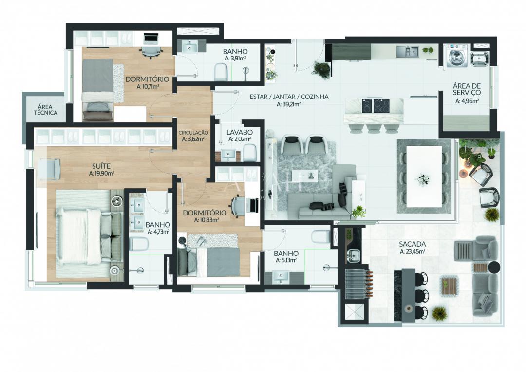 Apartamento à venda, 137m² - Foto 35