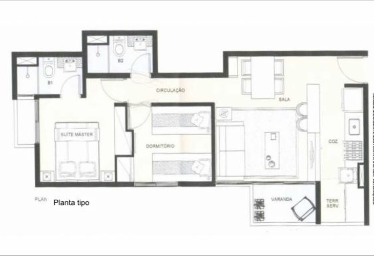 Apartamento à venda com 2 quartos, 53m² - Foto 8