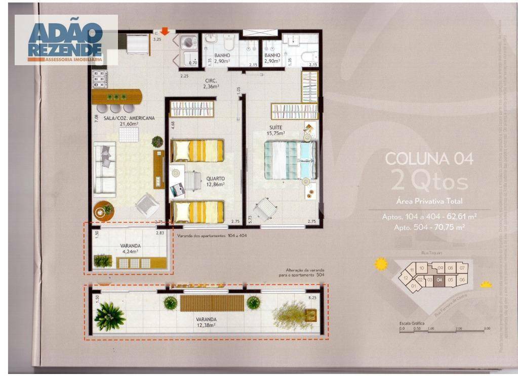 Apartamento à venda com 2 quartos, 68m² - Foto 29