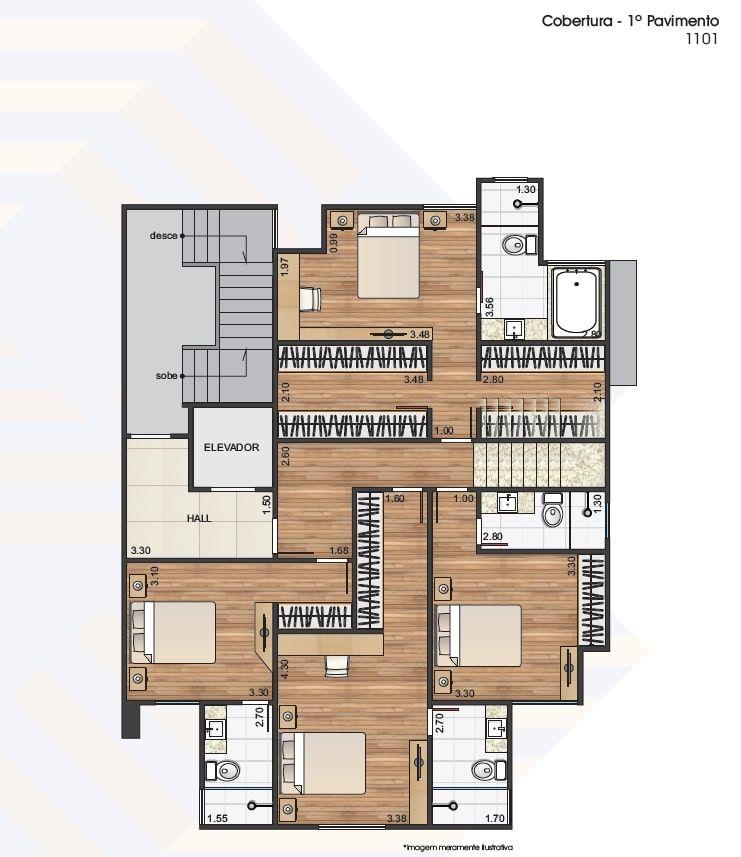 Cobertura à venda com 4 quartos, 208m² - Foto 6