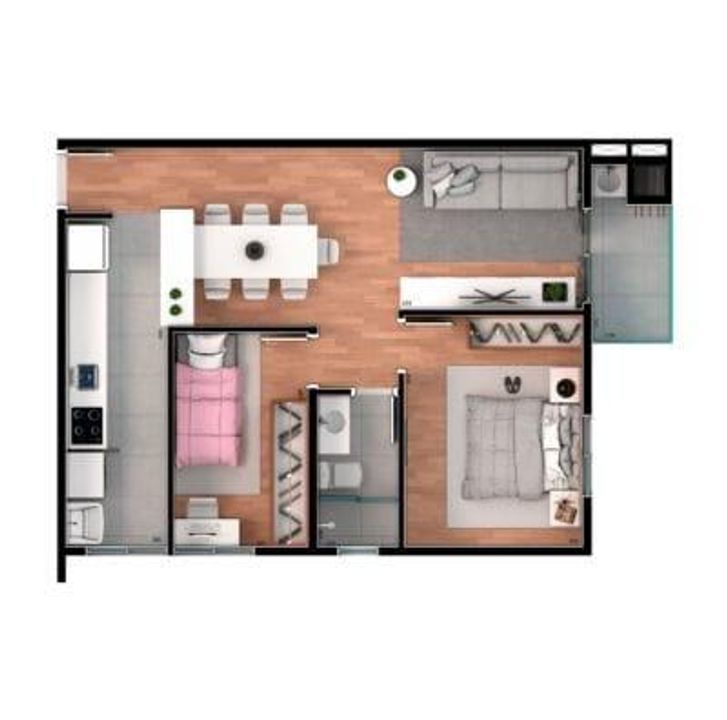 Apartamento à venda com 3 quartos, 66m² - Foto 12