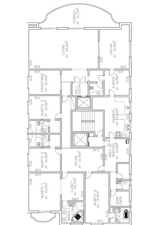 Apartamento à venda com 4 quartos, 317m² - Foto 3