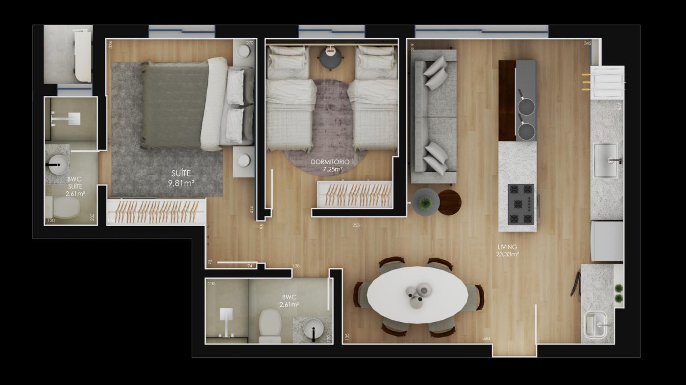 Apartamento à venda com 2 quartos, 58m² - Foto 34