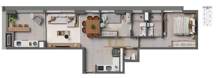 Apartamento à venda com 2 quartos, 79m² - Foto 8