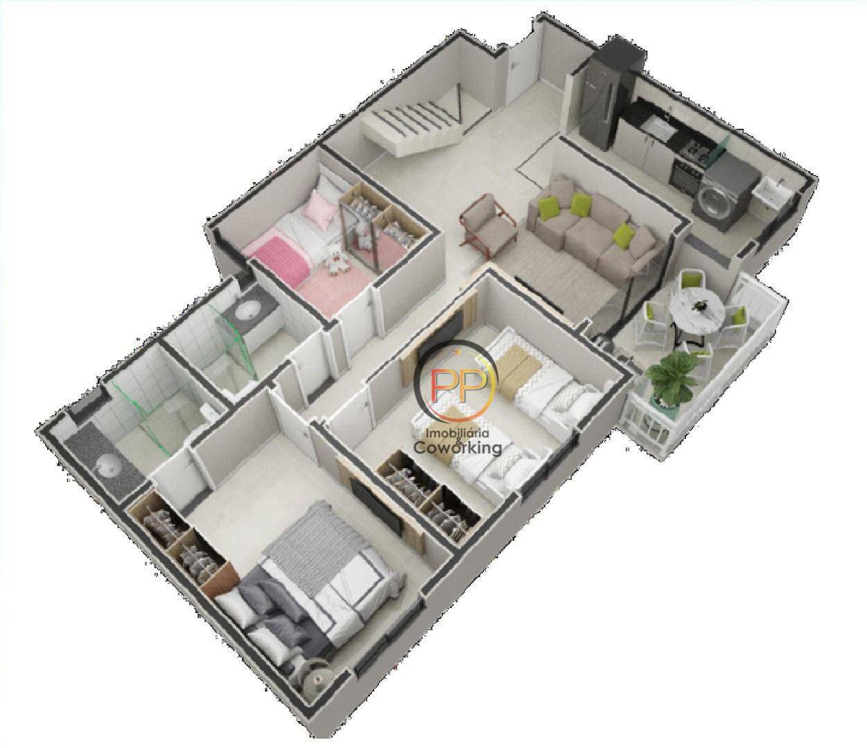 Apartamento Lançamentos com 3 quartos, 61m² - Foto 6