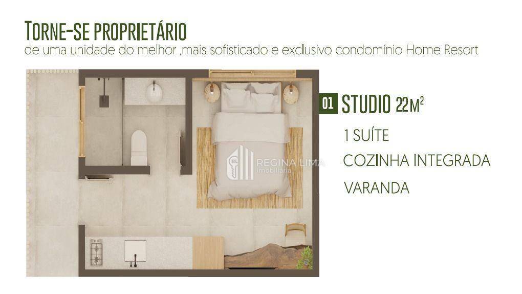 Kitnet e Studio à venda com 1 quarto, 22m² - Foto 6