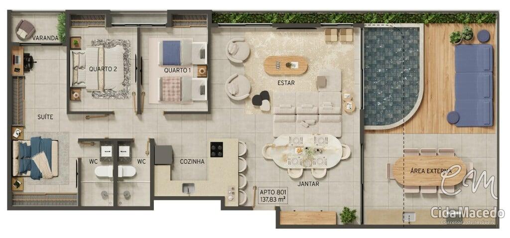 Apartamento à venda com 2 quartos, 57m² - Foto 52