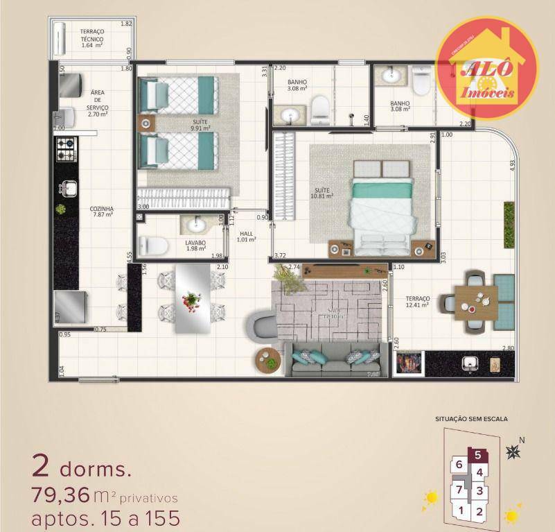 Apartamento à venda com 2 quartos, 79m² - Foto 11