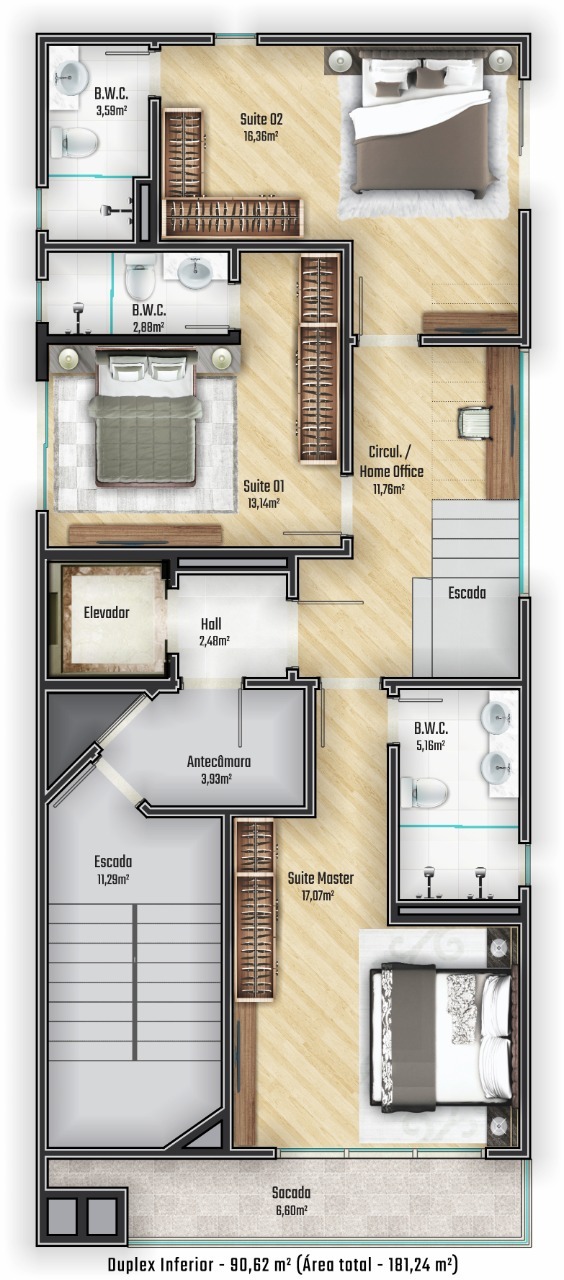 Apartamento à venda com 2 quartos, 17412m² - Foto 34