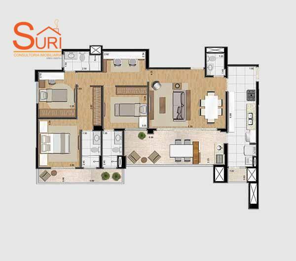 Apartamento à venda com 3 quartos, 127m² - Foto 45